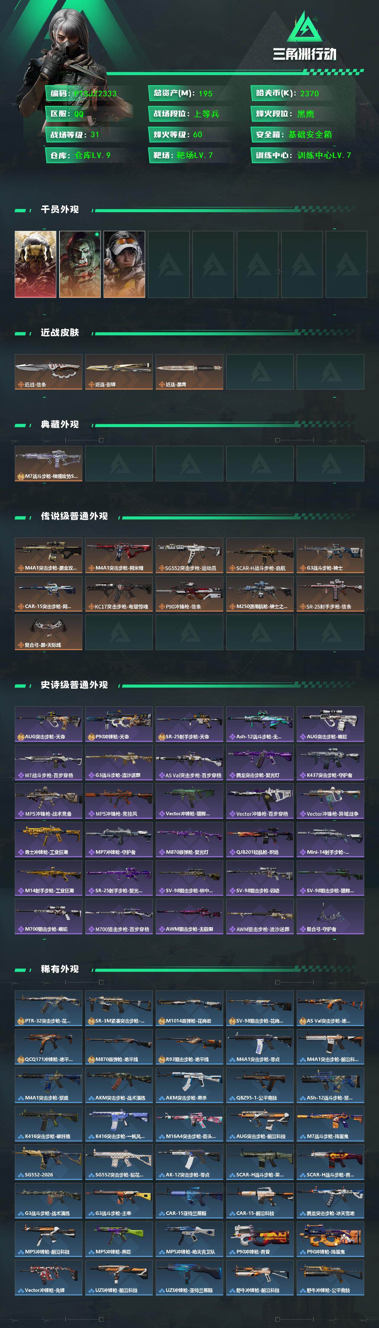 SJZCMW440238三角洲行动账号详情图2