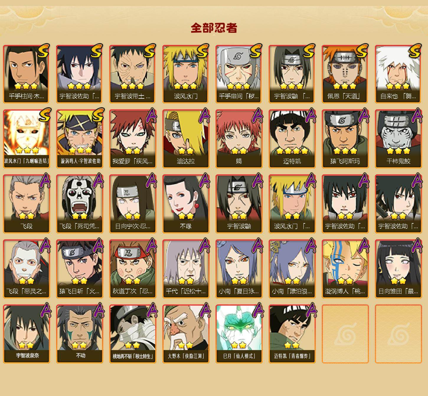 HYCMW410420火影忍者账号详情图2