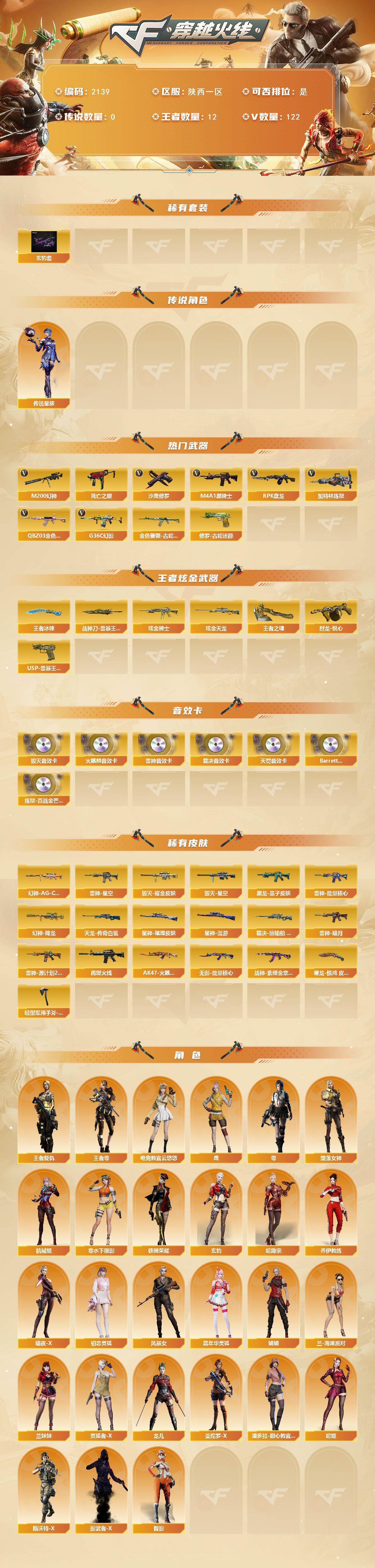 CFCMW438715穿越火线账号详情图2