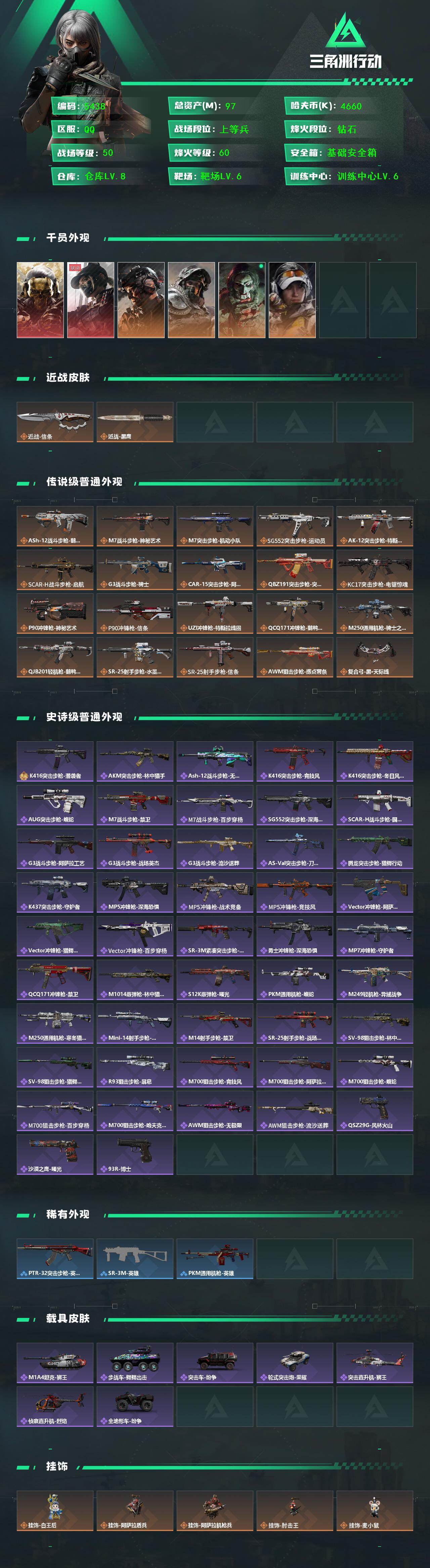 SJZCMW440772三角洲行动账号详情图2