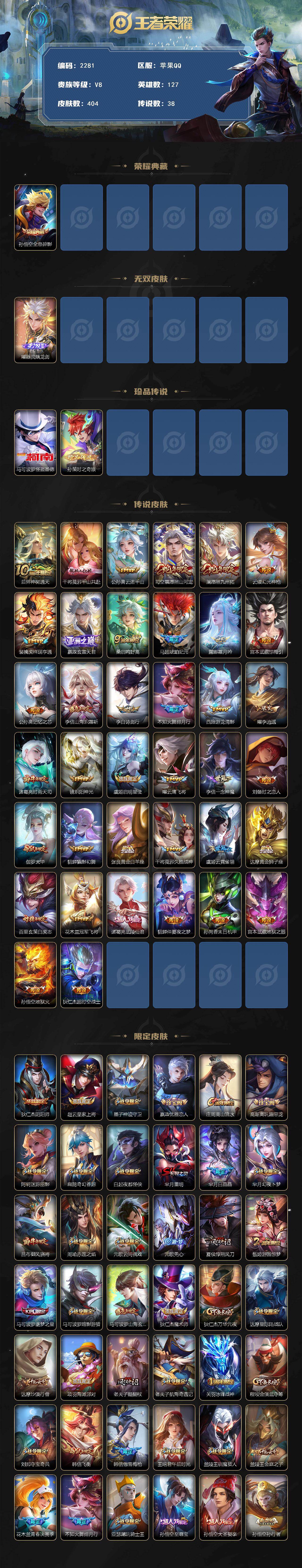 WZCMW4146955王者荣耀账号详情图2