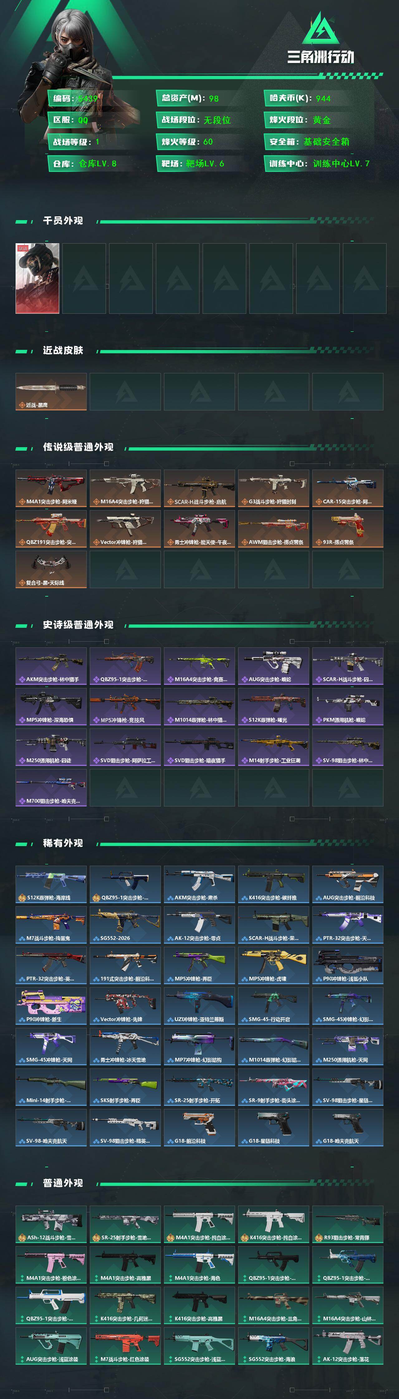 SJZCMW441712三角洲行动账号详情图2