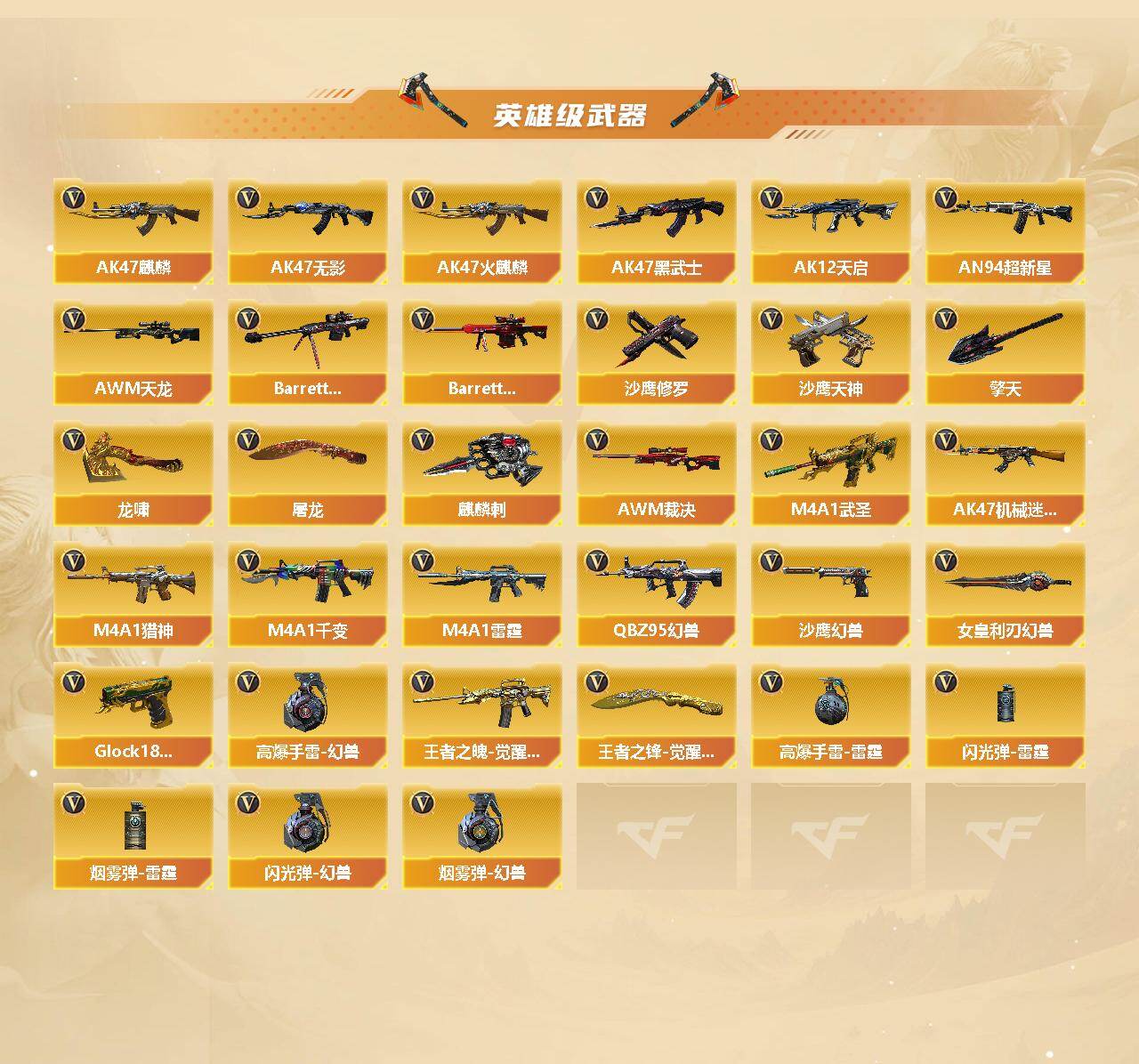 CFCMW439207穿越火线账号详情图3 CFCMW439207穿越火线账号详情图3