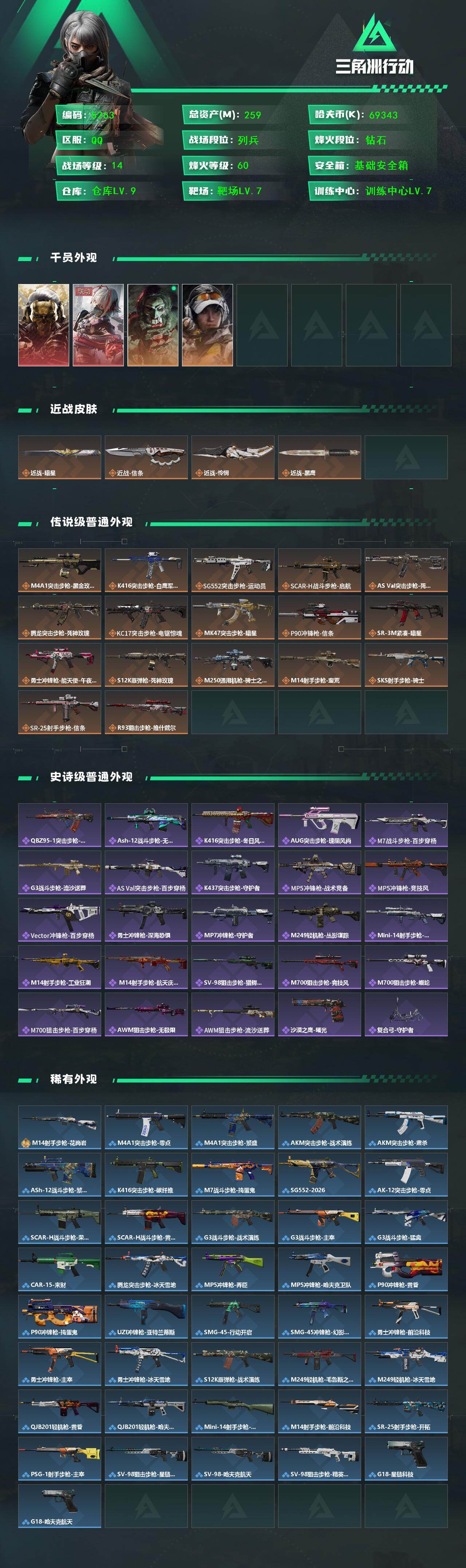 SJZCMW441333三角洲行动账号详情图2