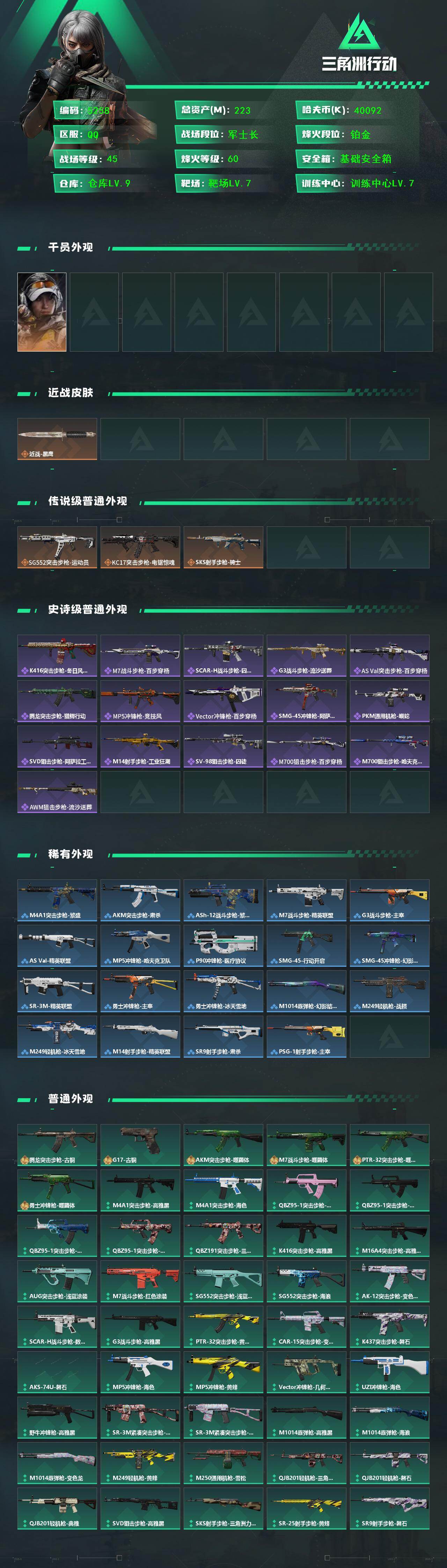 SJZCMW441380三角洲行动账号详情图2