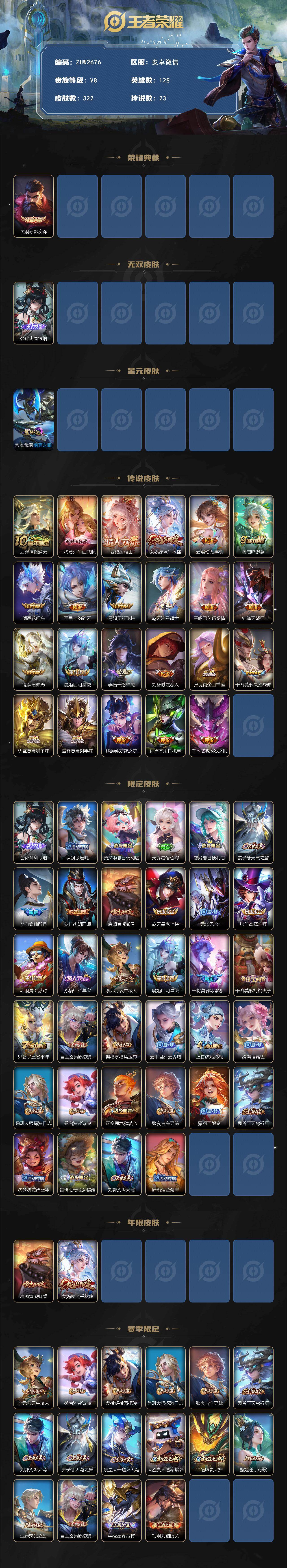 WZCMW4147653王者荣耀账号详情图2