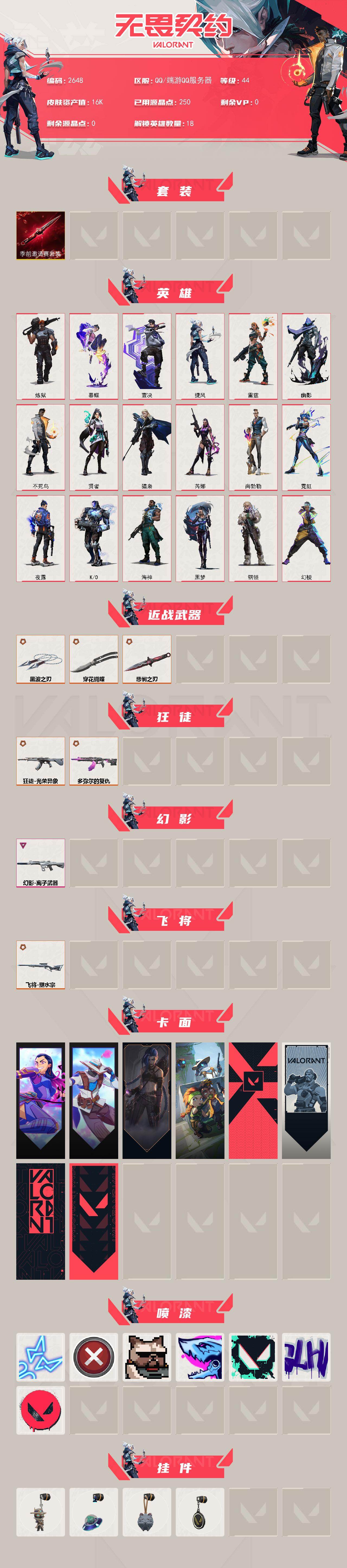 WWQXL412658无畏契约账号详情图2