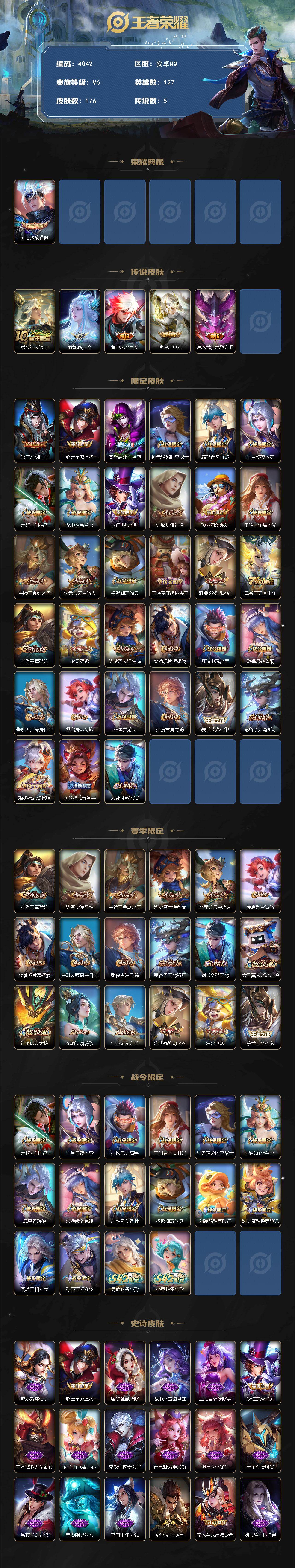 WZCMW4148249王者荣耀账号详情图2