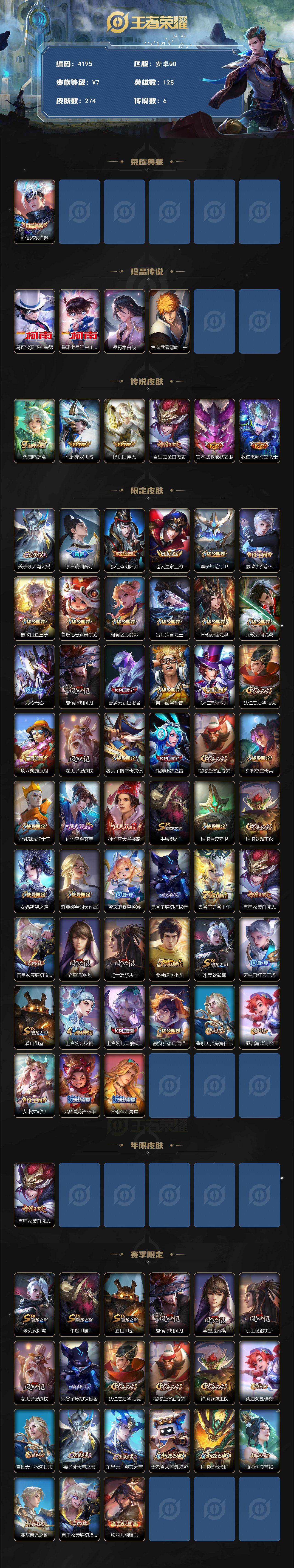 WZCMW4148269王者荣耀账号详情图2