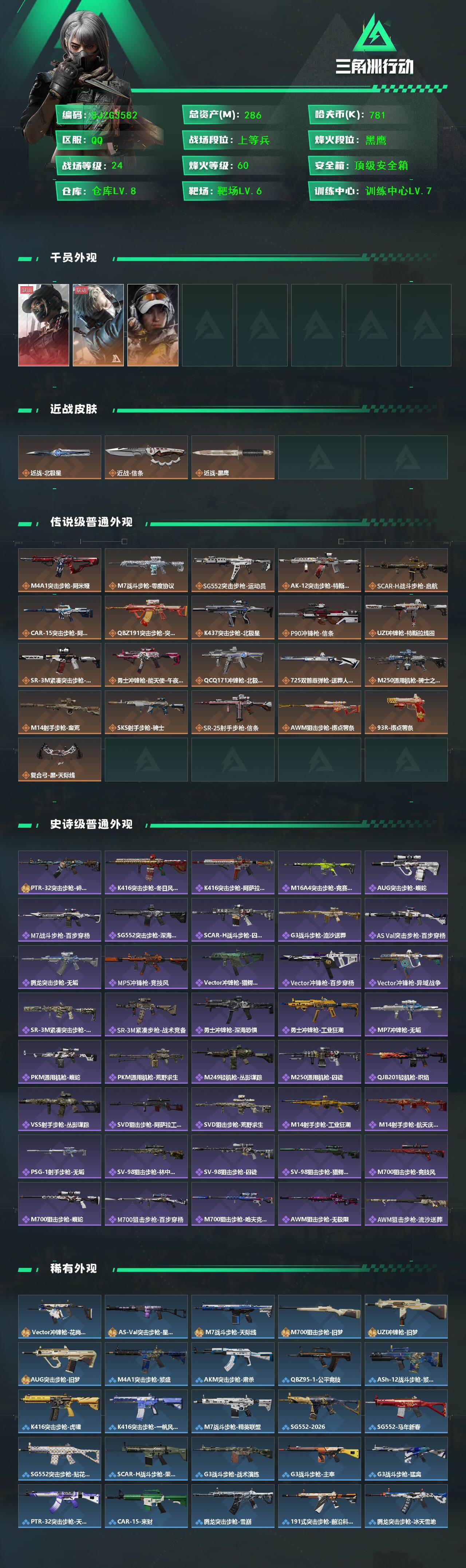 SJZQM442741三角洲行动账号详情图3