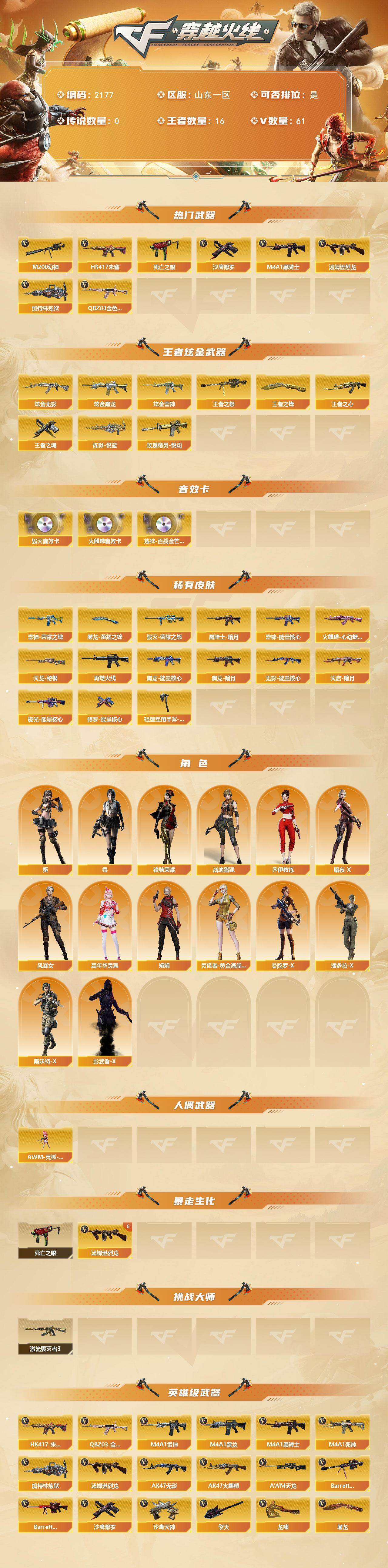 CFCMW439258穿越火线账号详情图2