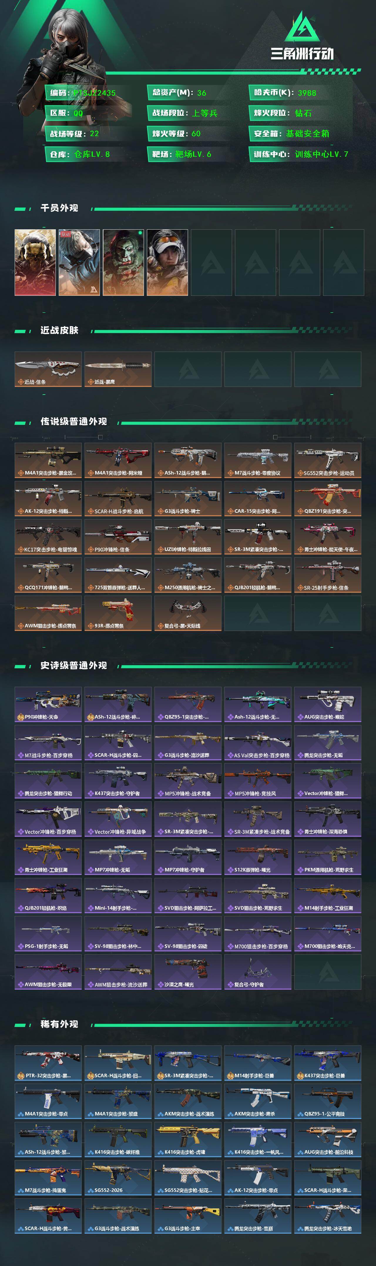 SJZQM441102三角洲行动账号详情图3