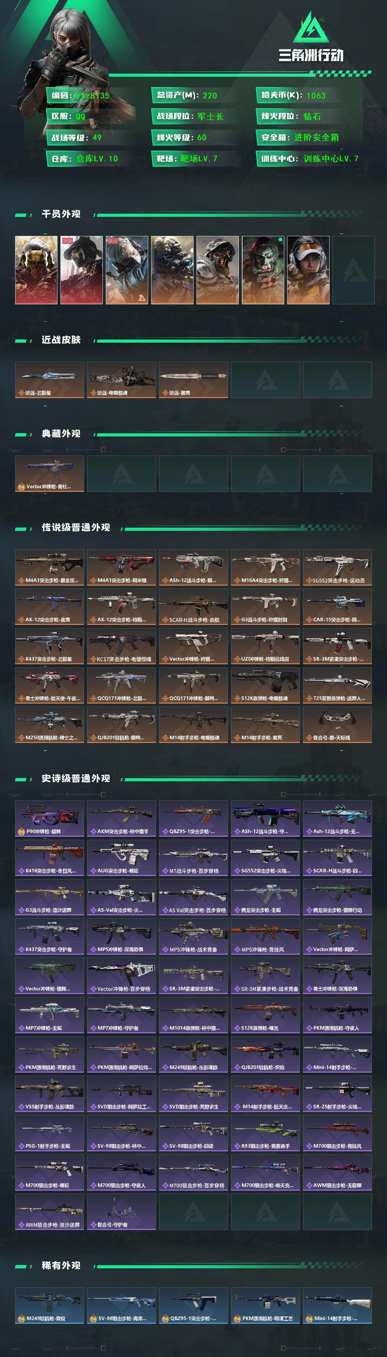 SJZCMW442493三角洲行动账号详情图2