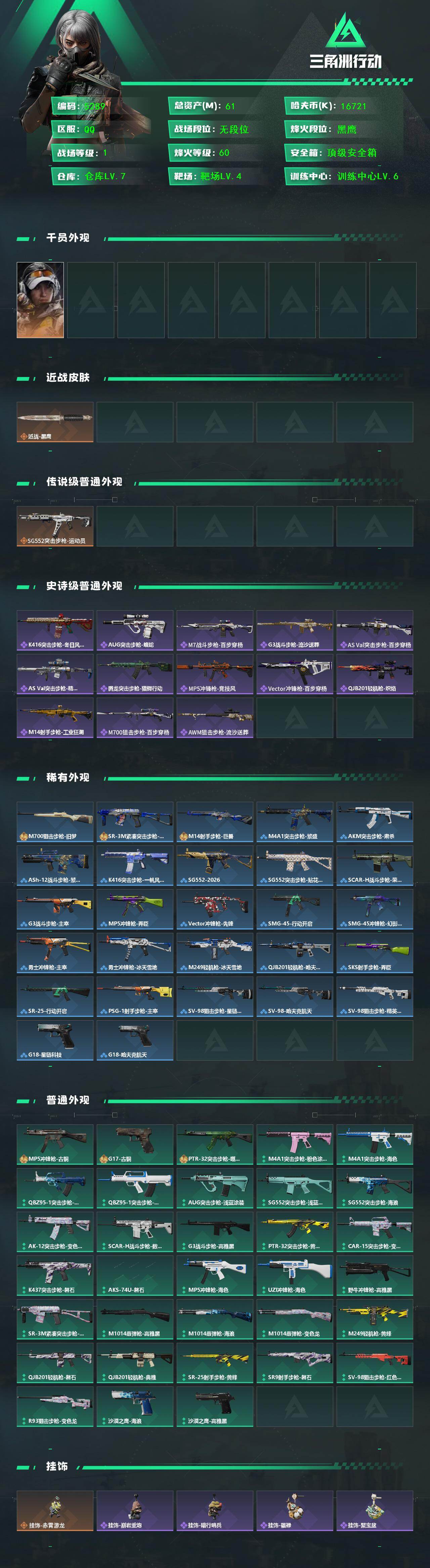 SJZCMW440942三角洲行动账号详情图2