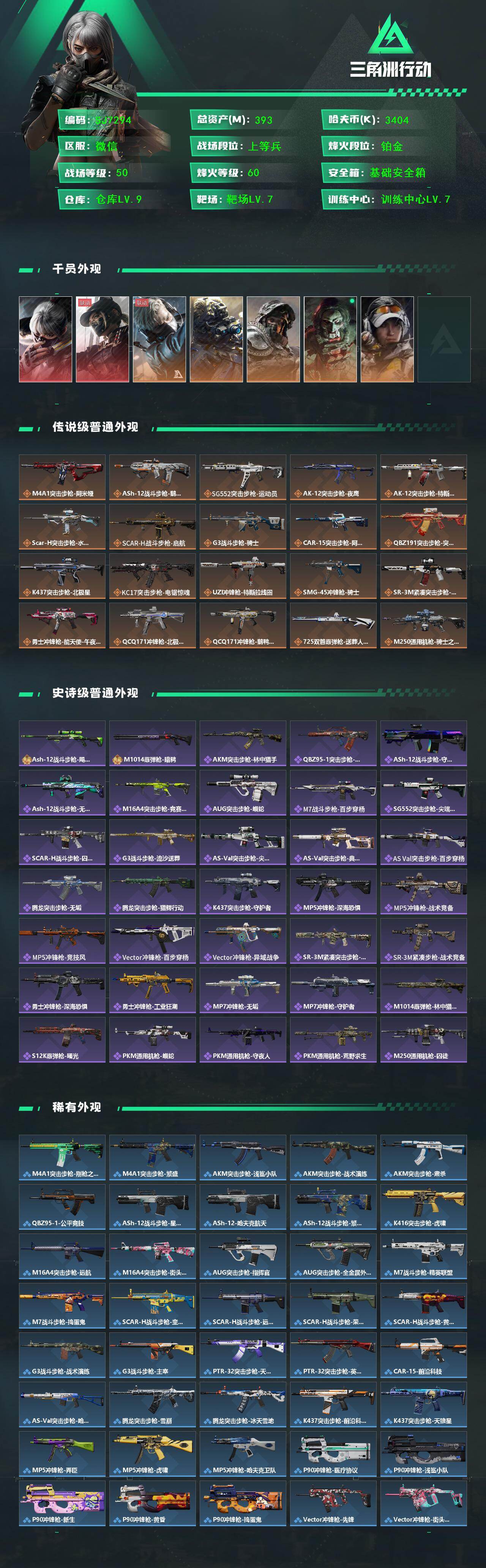 SJZQM441767三角洲行动账号详情图3