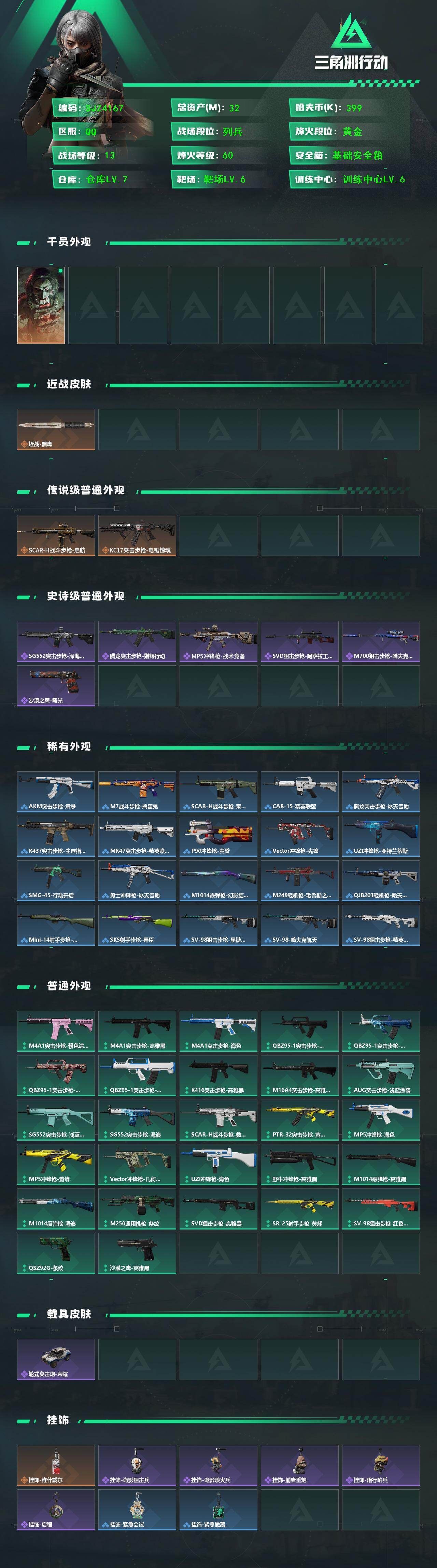 SJZEY441730三角洲行动账号详情图2