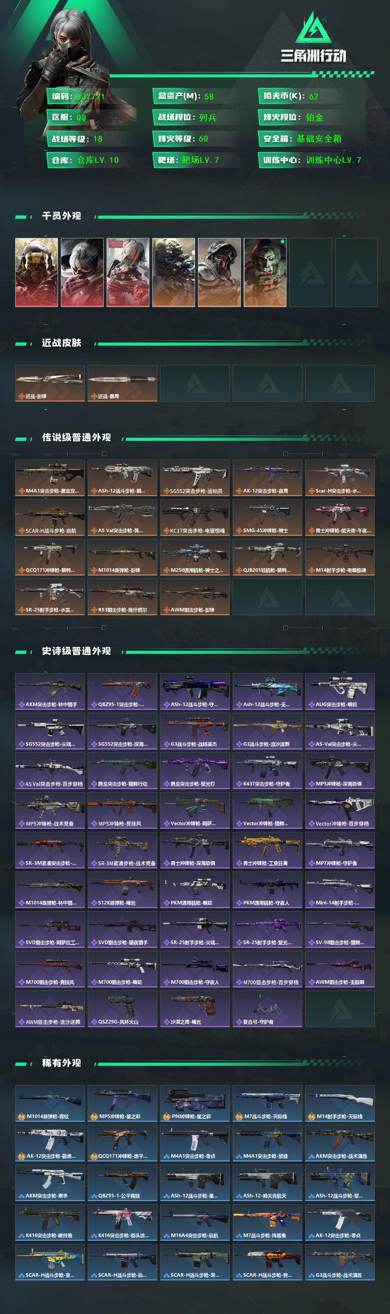 SJZQM441929三角洲行动账号详情图3