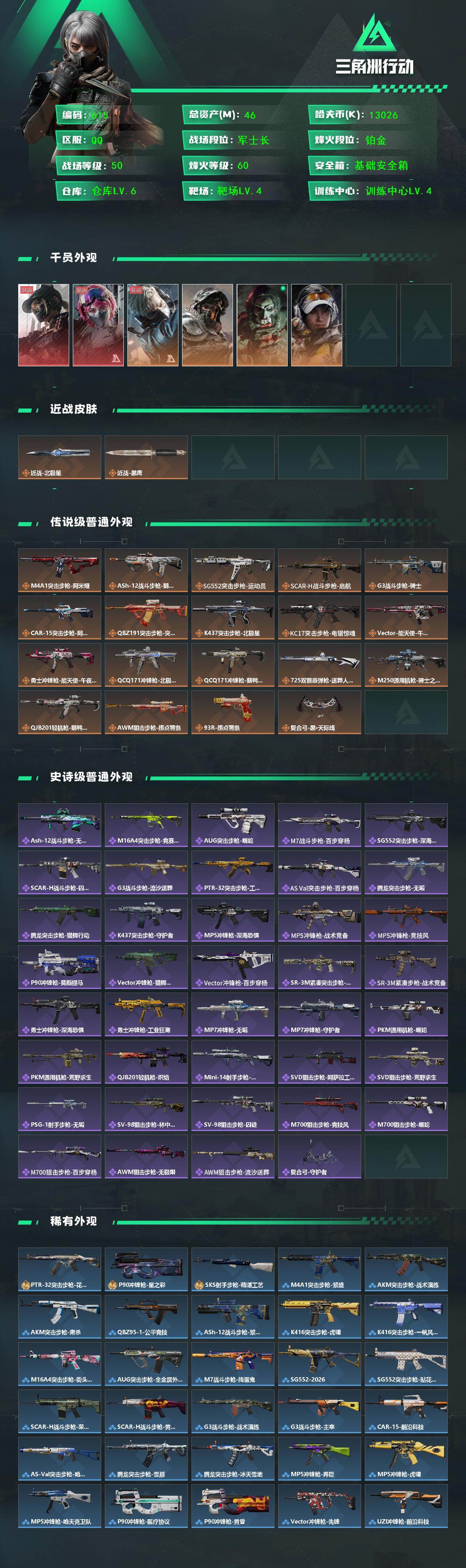 SJZCMW441953三角洲行动账号详情图2