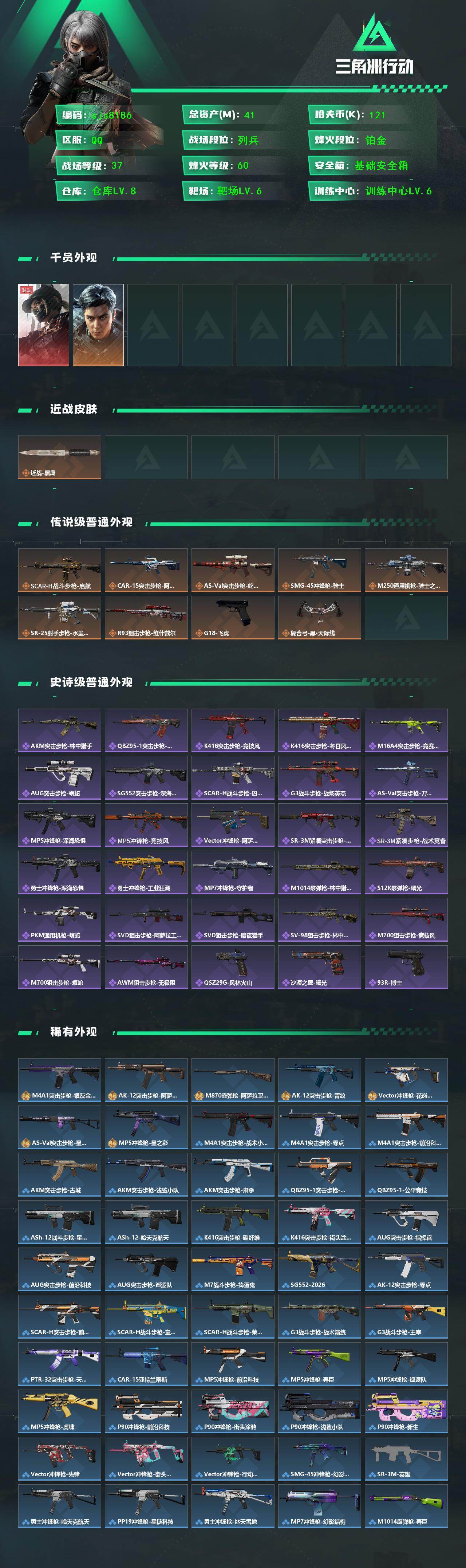 SJZCMW442194三角洲行动账号详情图2