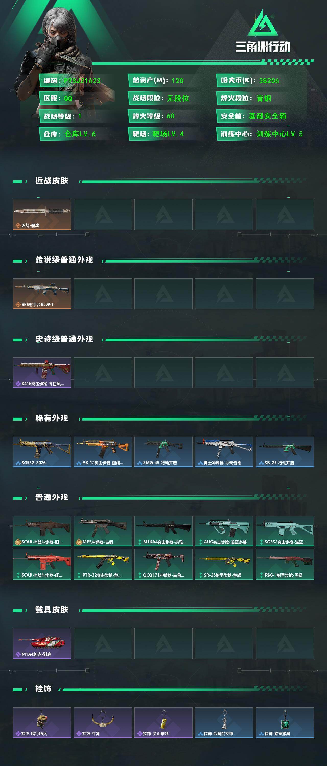 SJZCMW442064三角洲行动账号详情图2