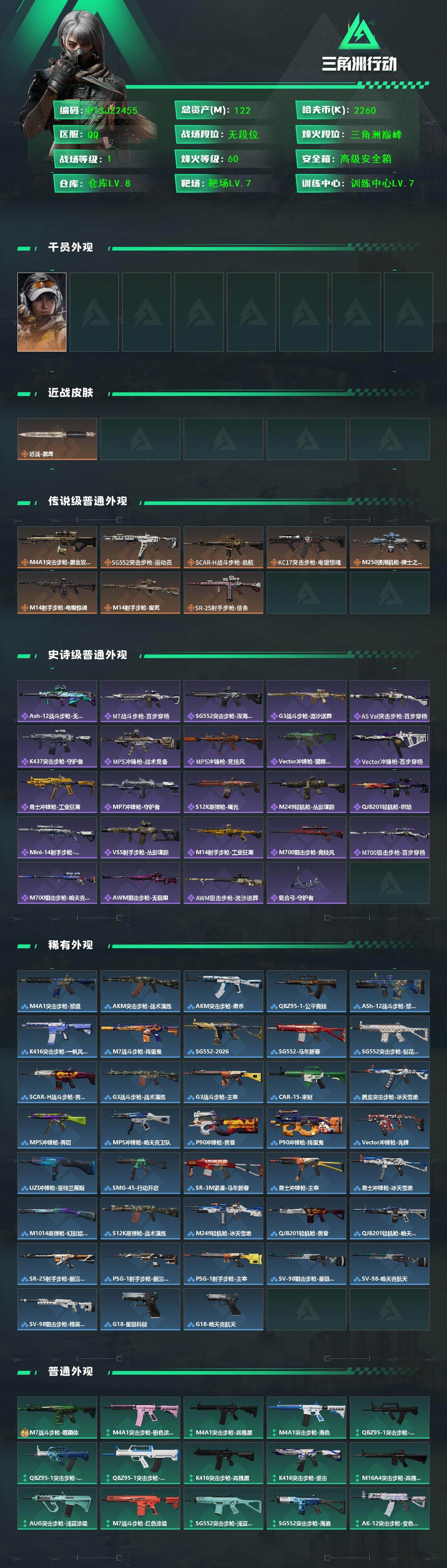 SJZQM441978三角洲行动账号详情图3