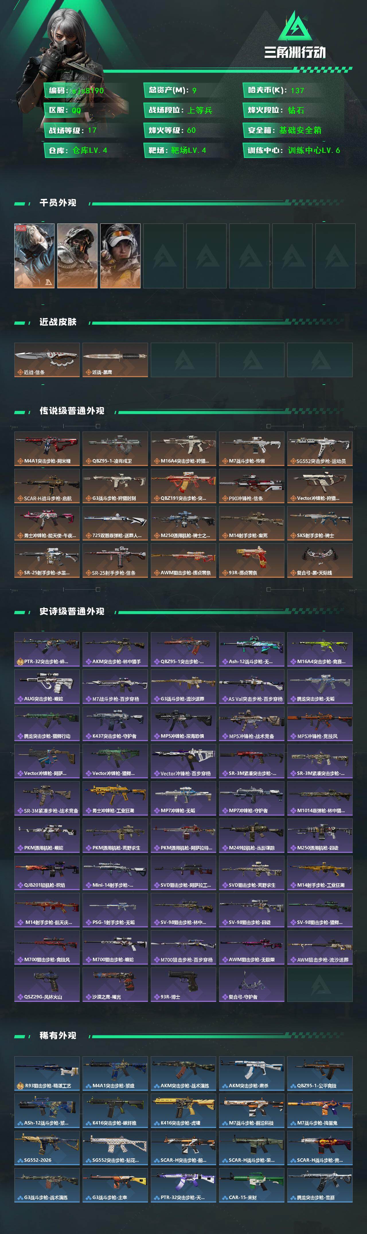 SJZCMW442498三角洲行动账号详情图2