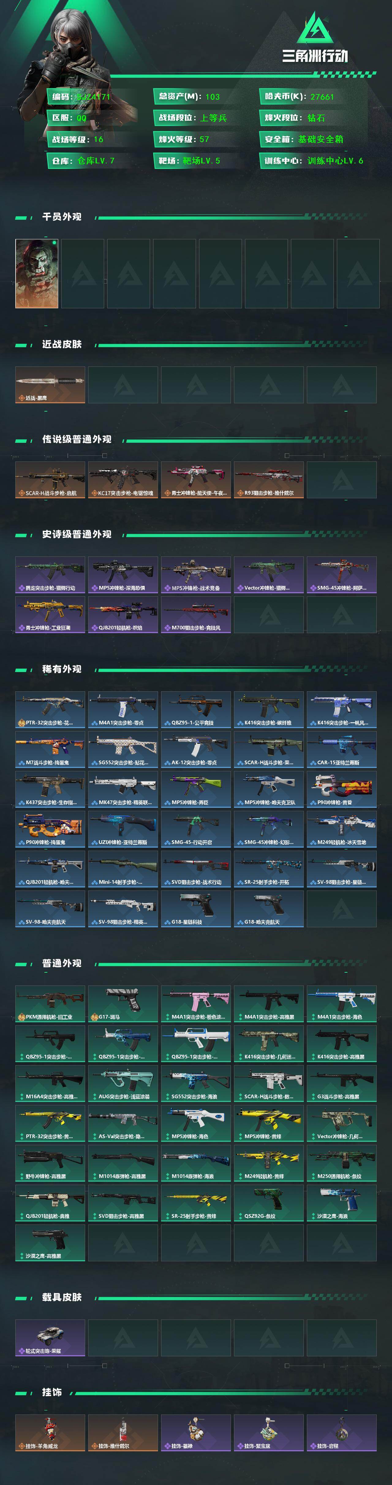 SJZQM442747三角洲行动账号详情图3