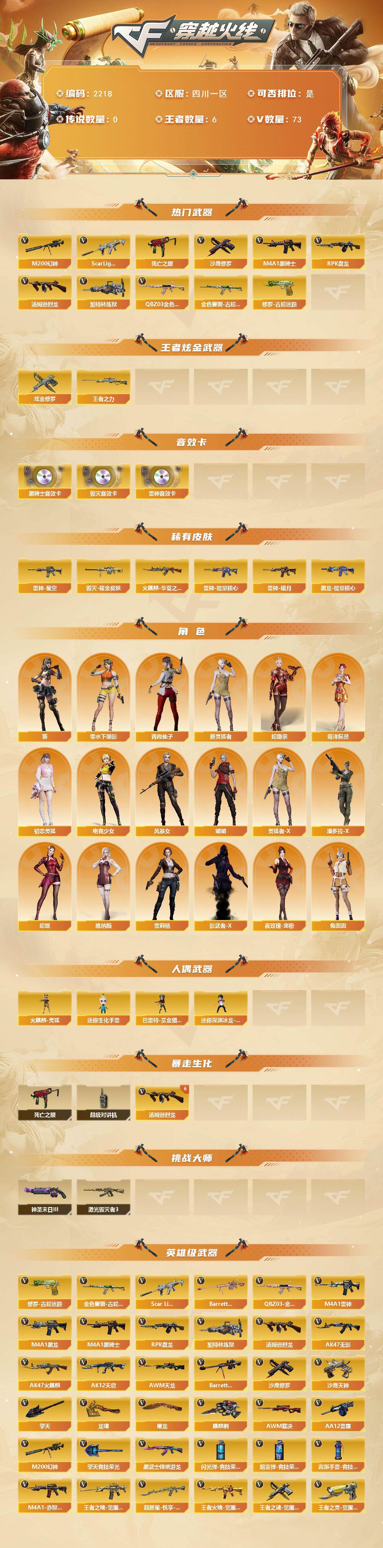 CFCMW439797穿越火线账号详情图2