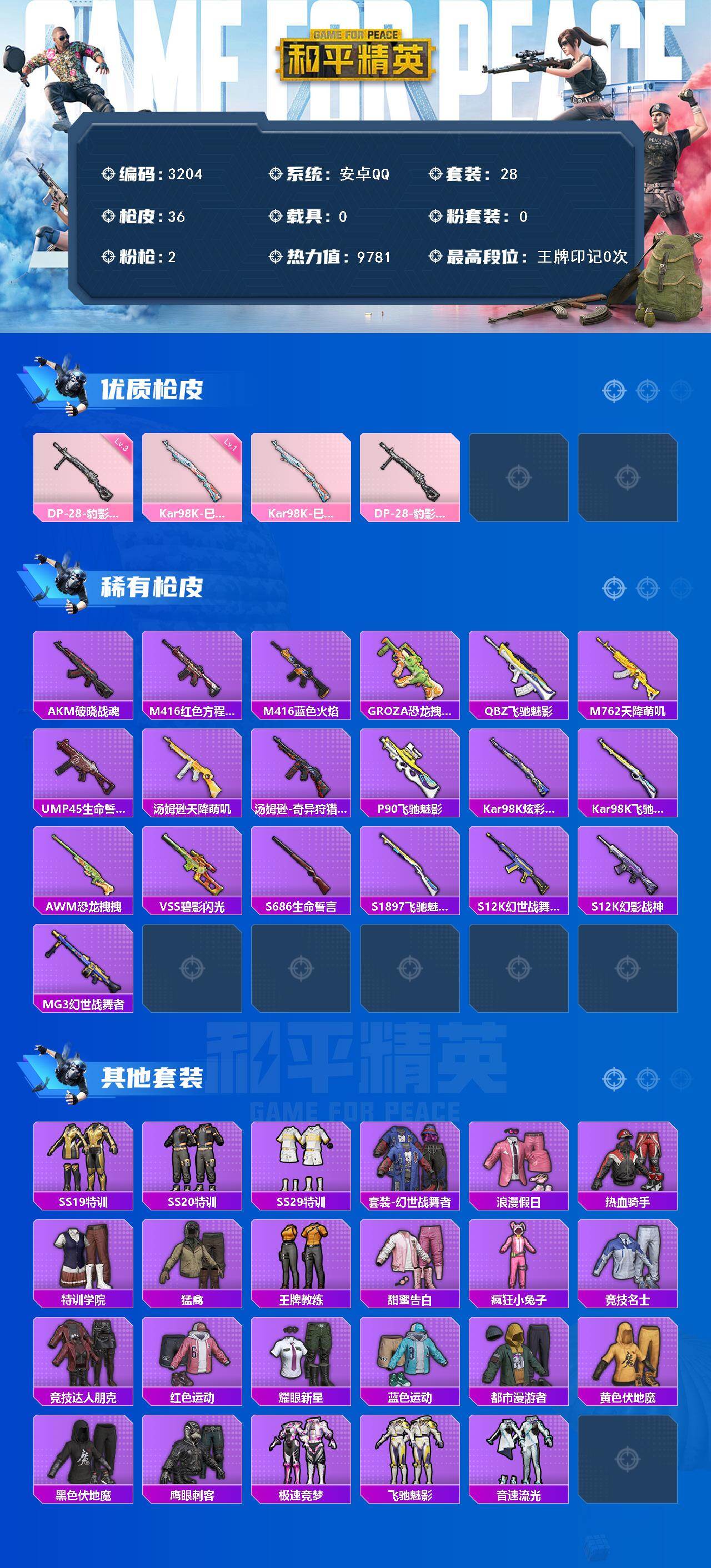 HPCMW482215和平精英账号详情图2