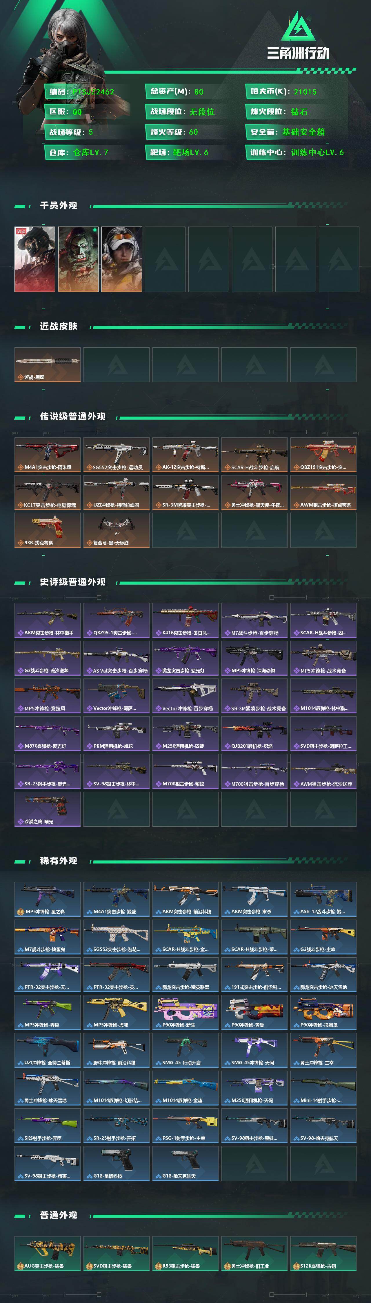 SJZCMW442335三角洲行动账号详情图2