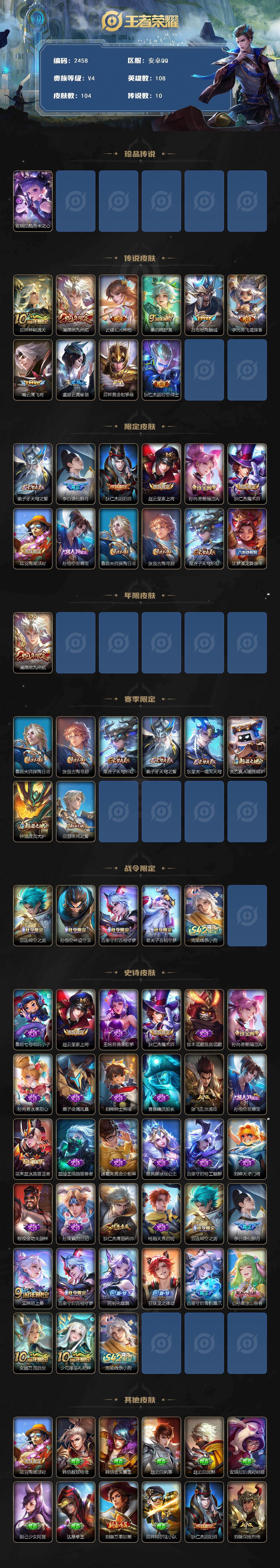 WZCMW4149961王者荣耀账号详情图2