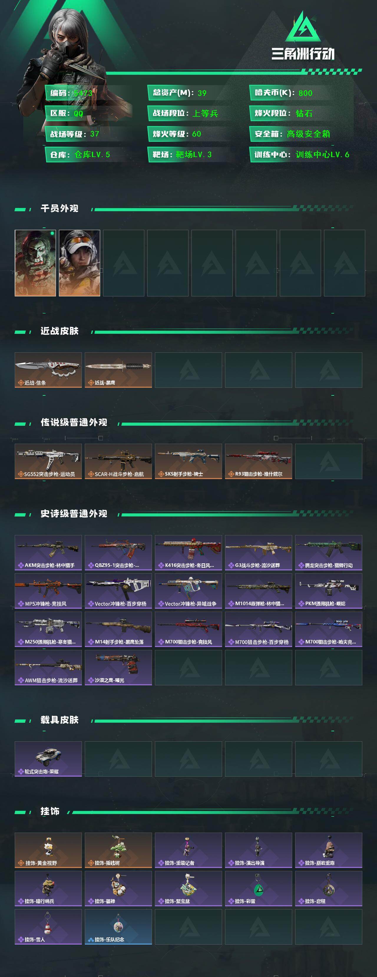 SJZCMW442385三角洲行动账号详情图2