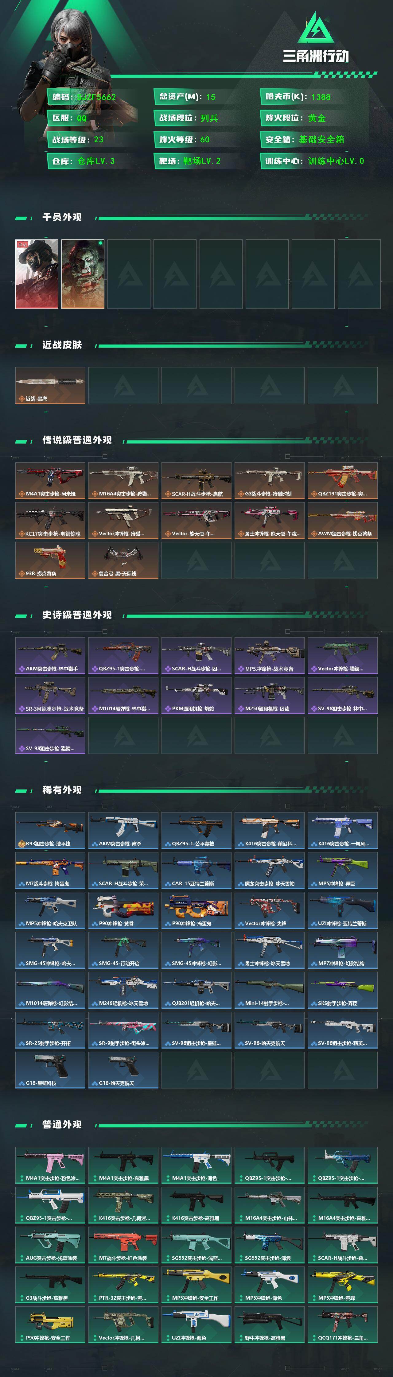 SJZEY442316三角洲行动账号详情图2