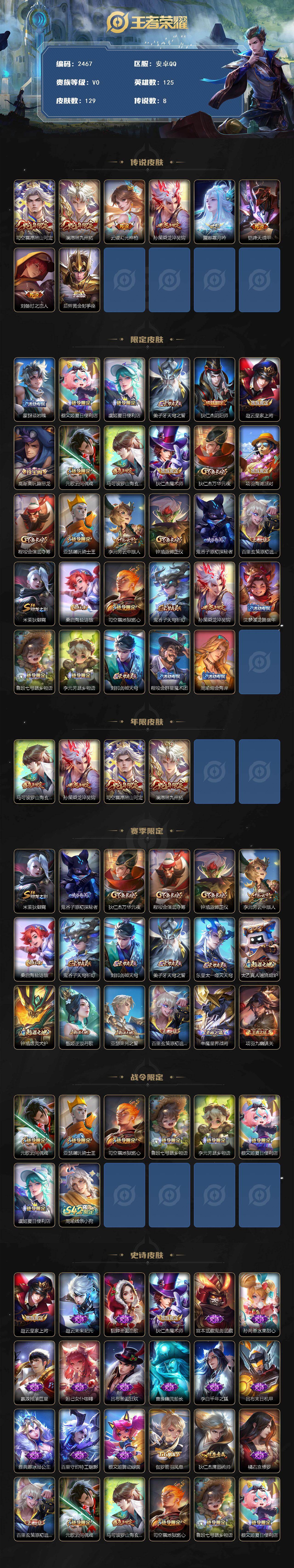 WZCMW4150234王者荣耀账号详情图2