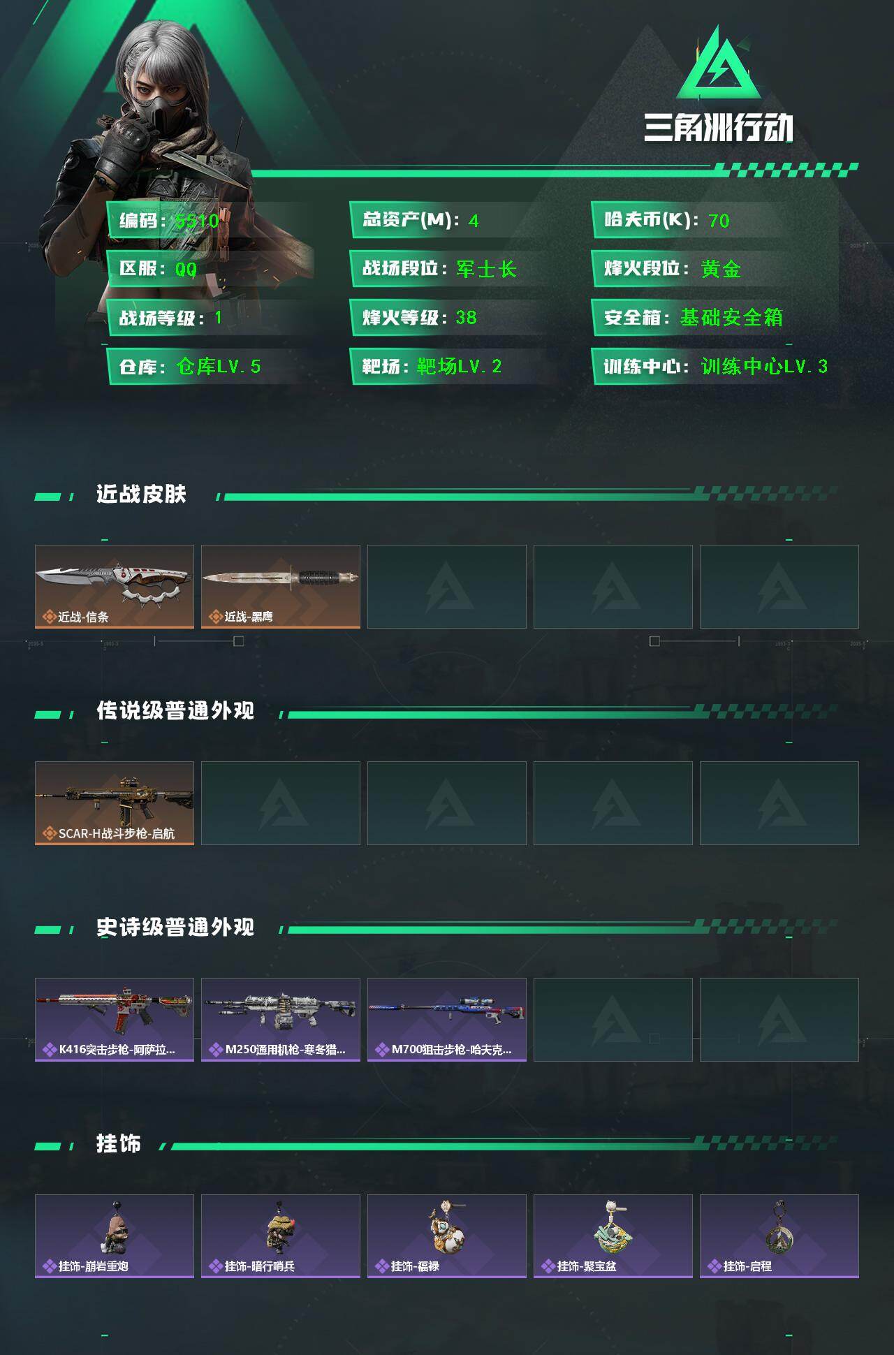 SJZCMW442402三角洲行动账号详情图2