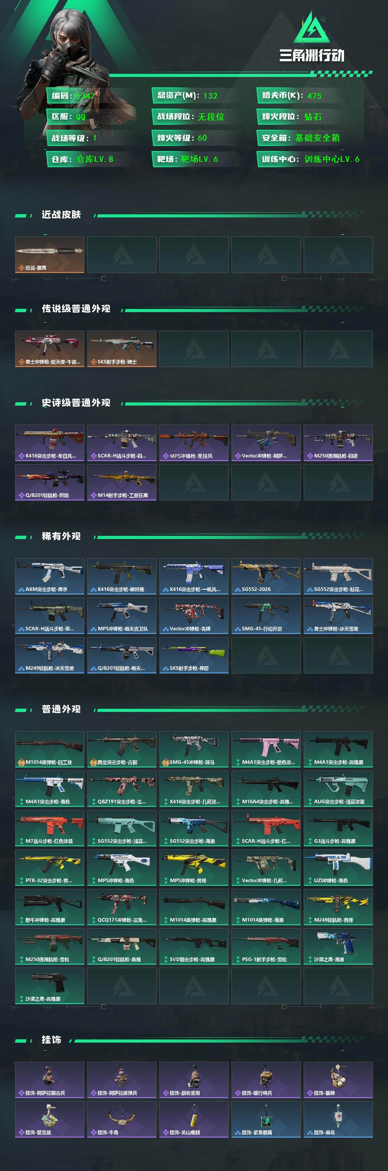 SJZCMW442471三角洲行动账号详情图2