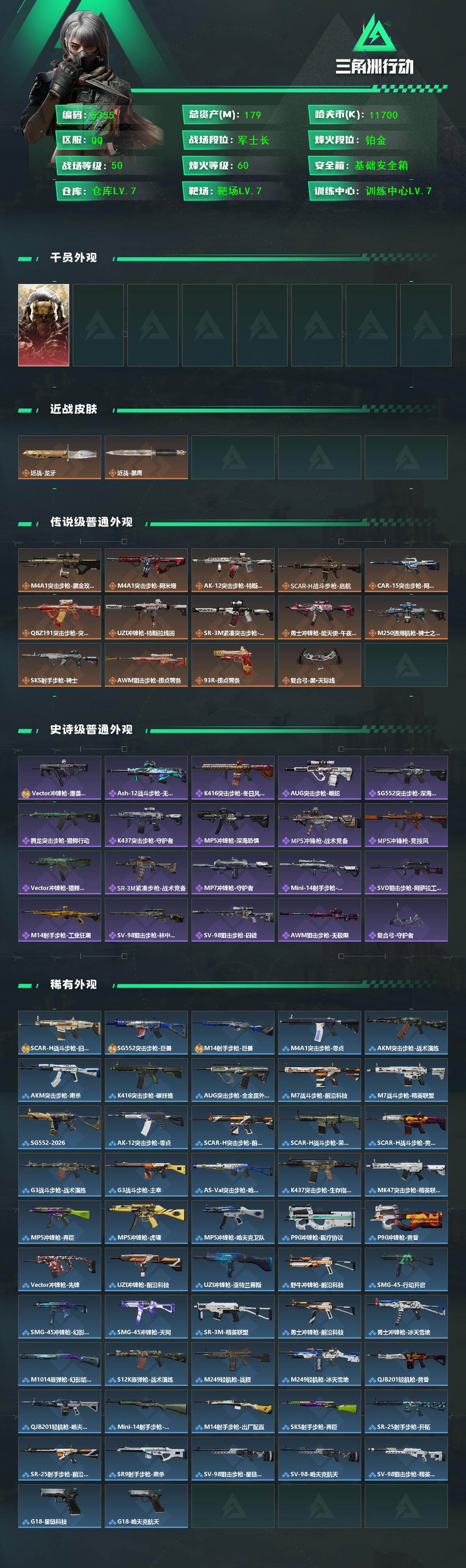 SJZCMW442474三角洲行动账号详情图2