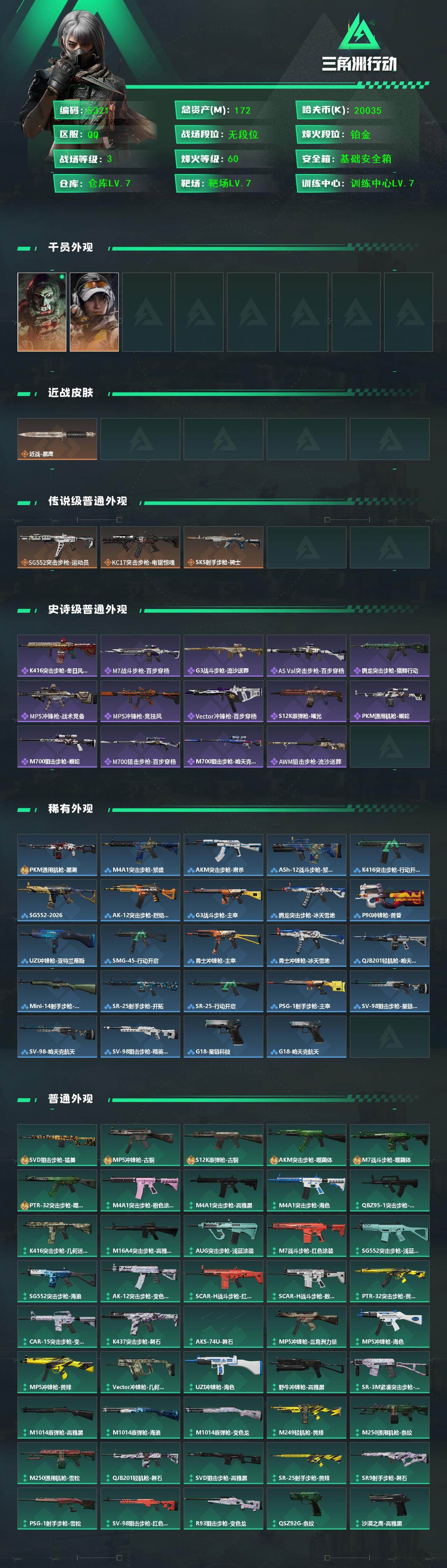 SJZCMW442510三角洲行动账号详情图2