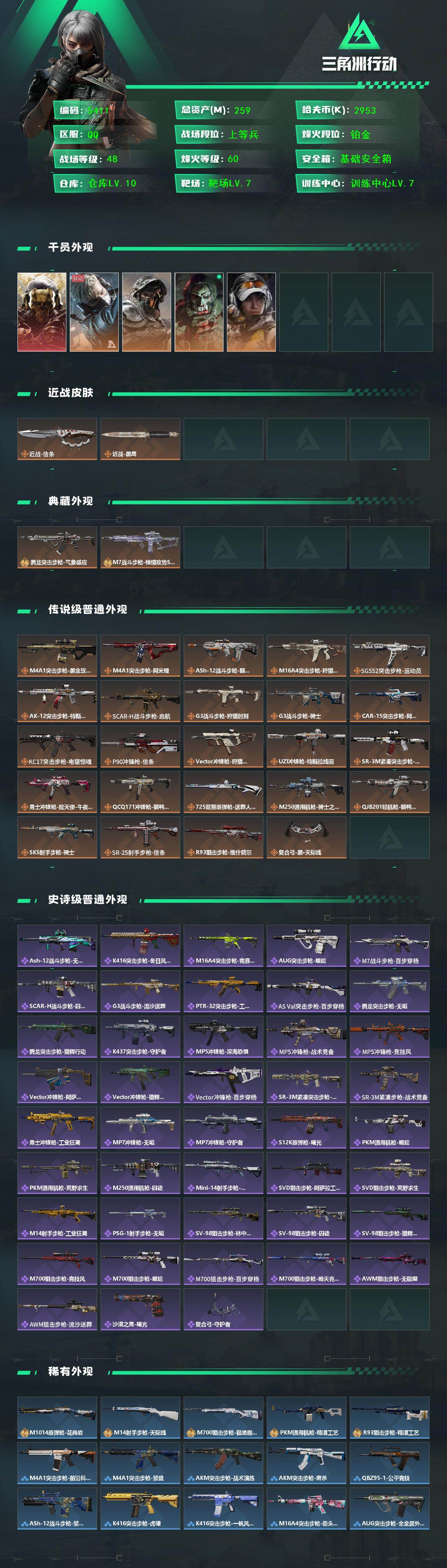 SJZCMW442584三角洲行动账号详情图2