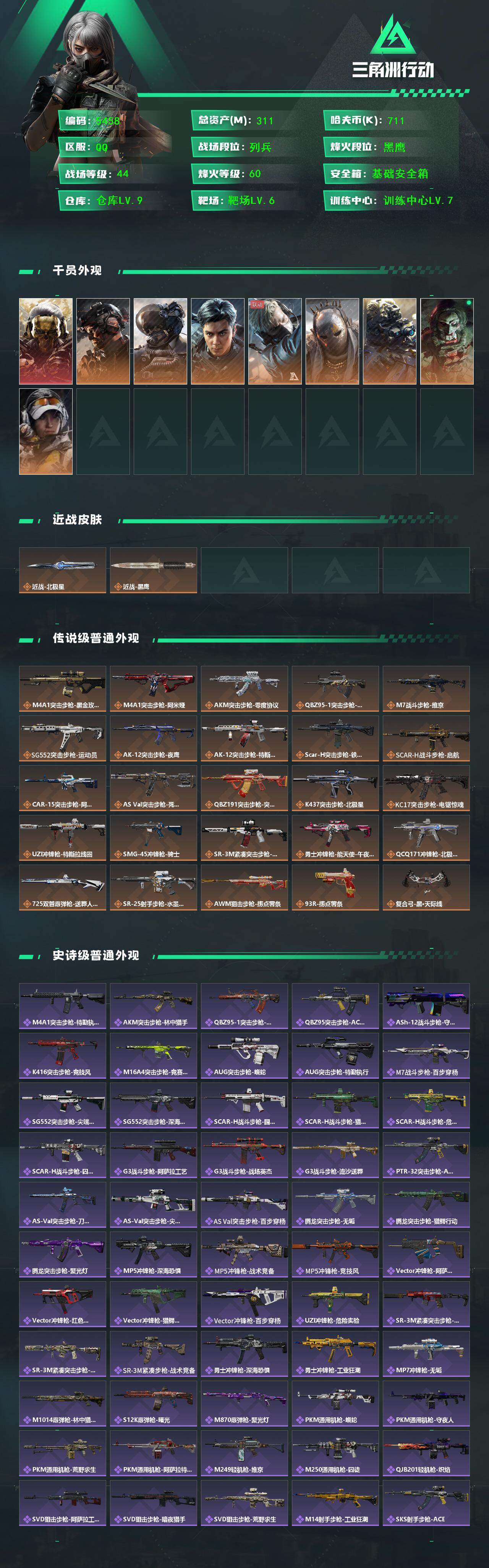 SJZCMW442625三角洲行动账号详情图2