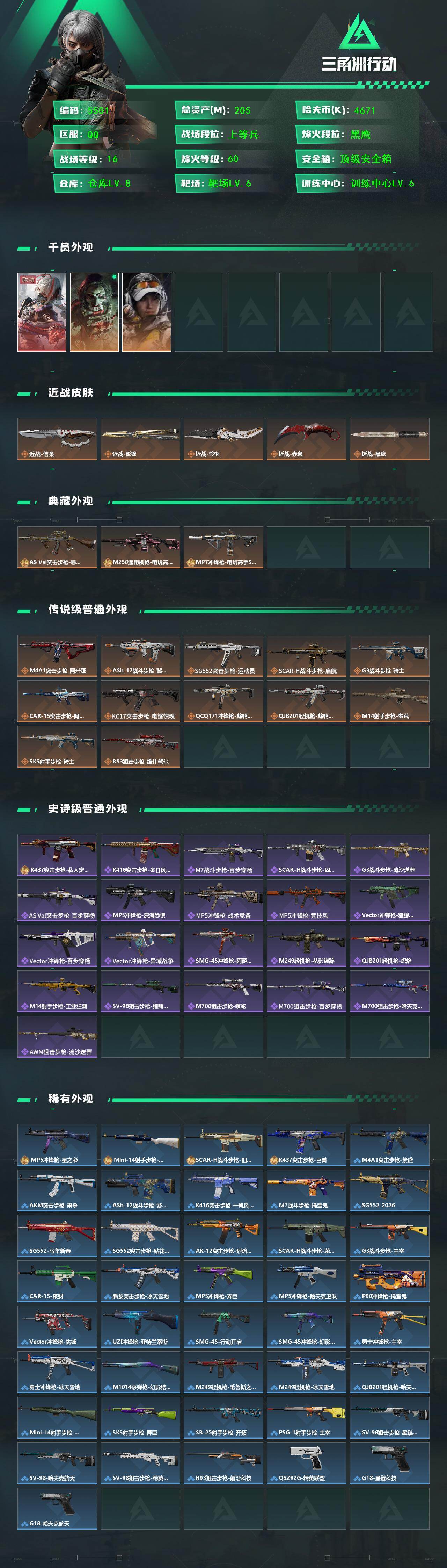 SJZCMW442635三角洲行动账号详情图2