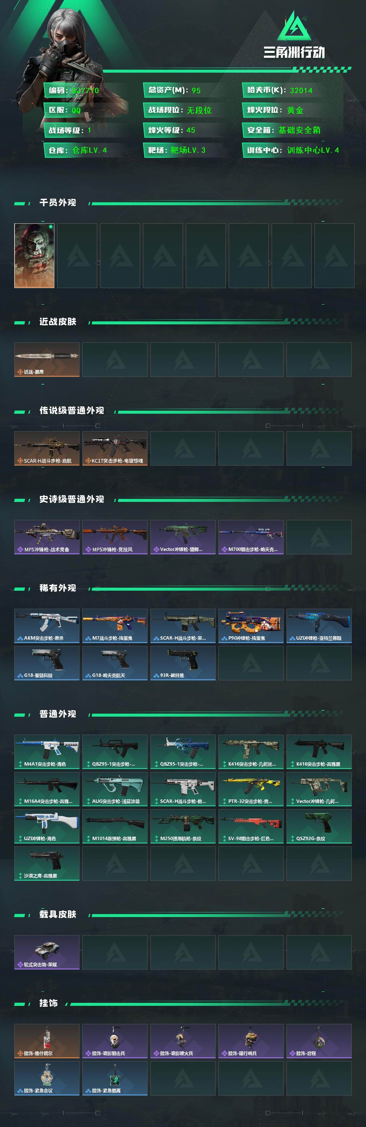 SJZEY442691三角洲行动账号详情图2