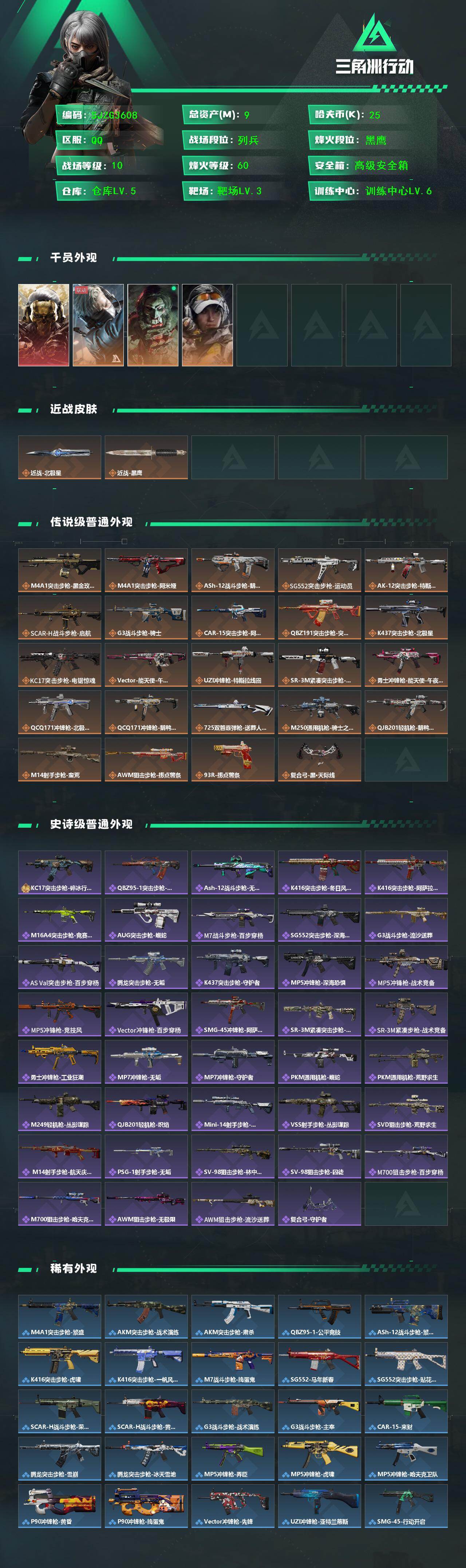 SJZEY442670三角洲行动账号详情图2