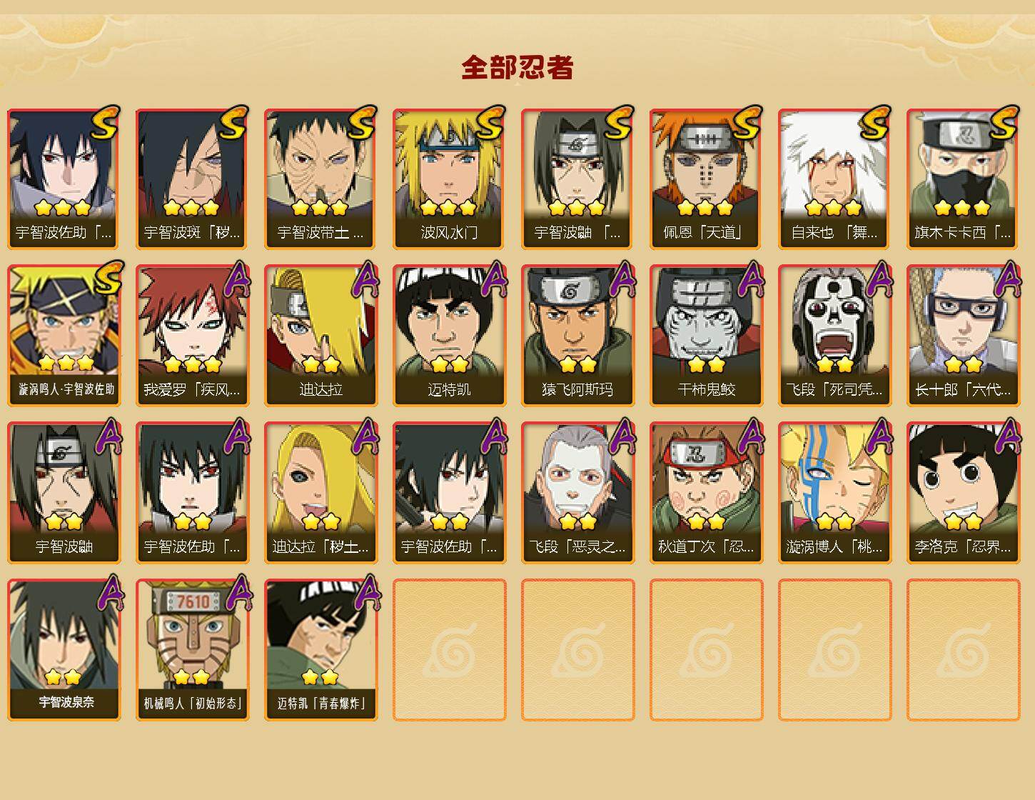 HYEY411368火影忍者账号详情图2 HYEY411368火影忍者账号详情图2