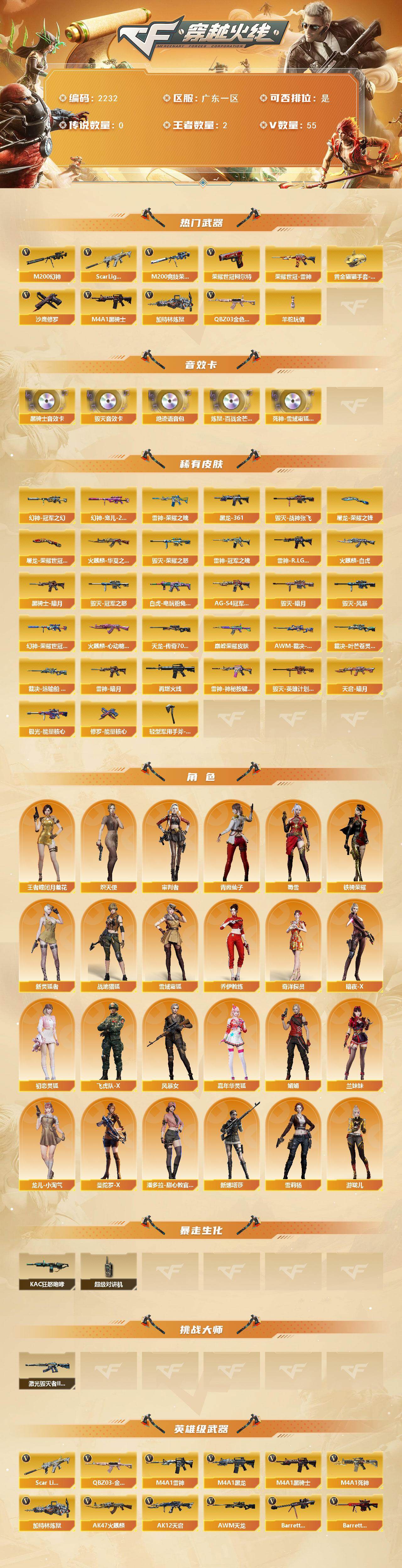 CFCMW440308穿越火线账号详情图2