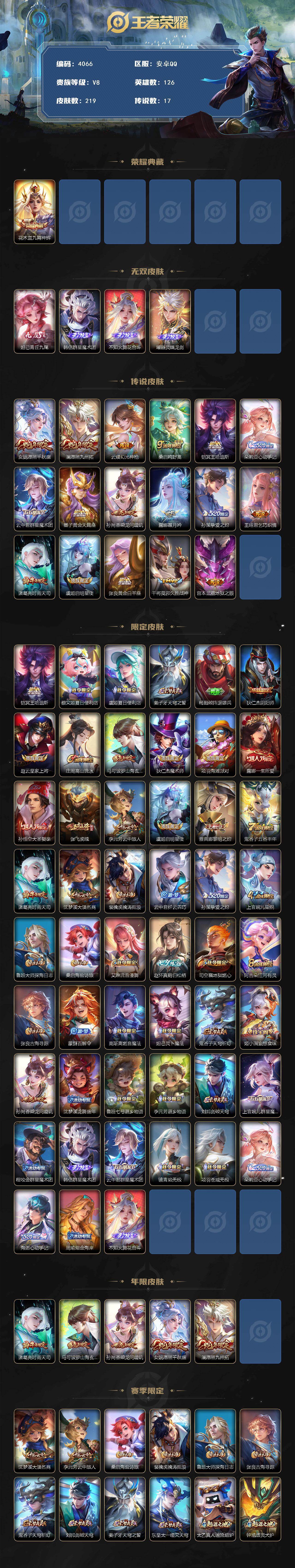 WZCMW4151106王者荣耀账号详情图2 WZCMW4151106王者荣耀账号详情图2