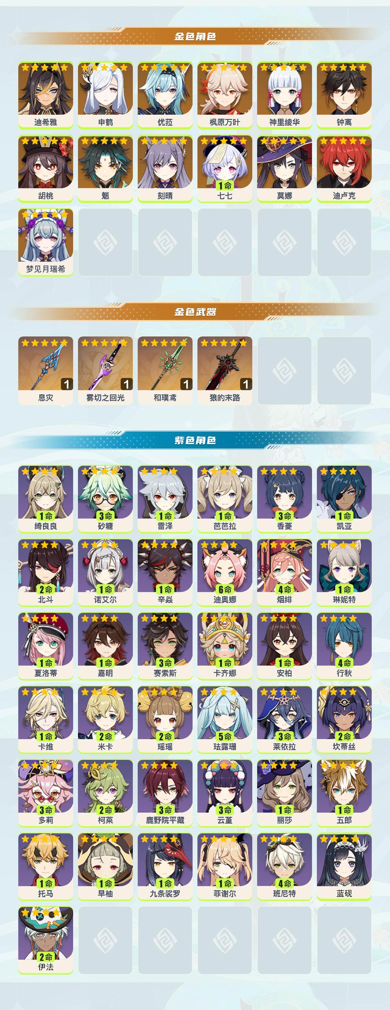 YSEY41801原神账号详情图2