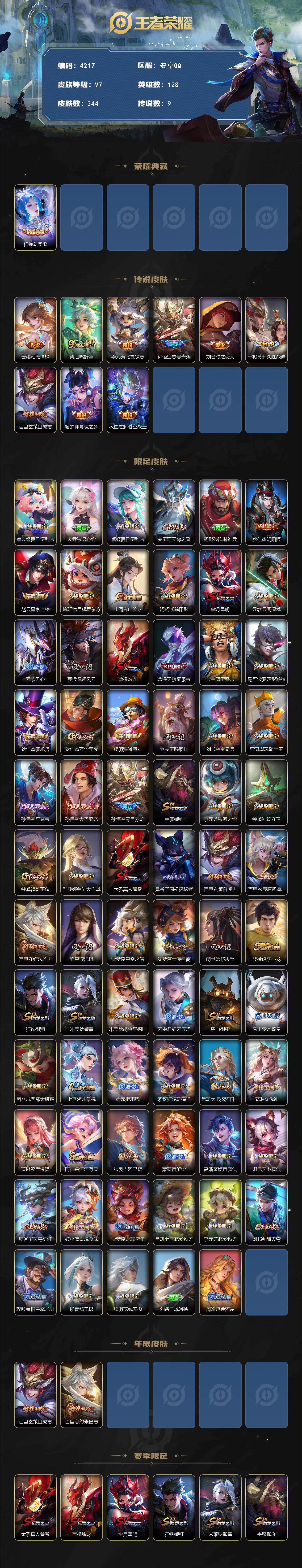 WZCMW4150161王者荣耀账号详情图2