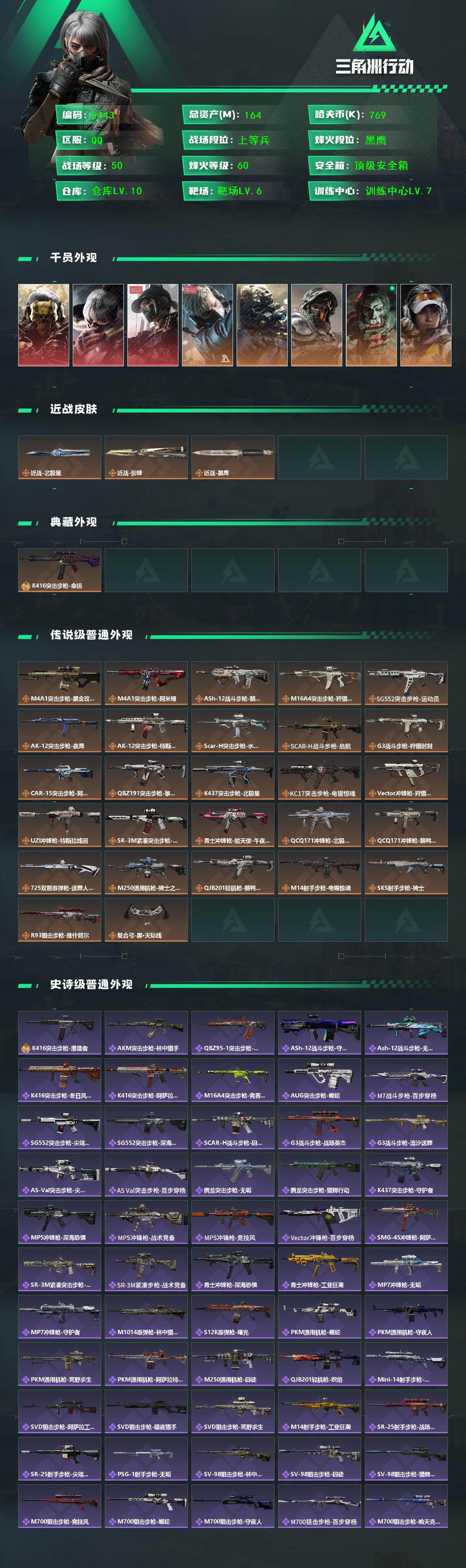 SJZCMW442470三角洲行动账号详情图2