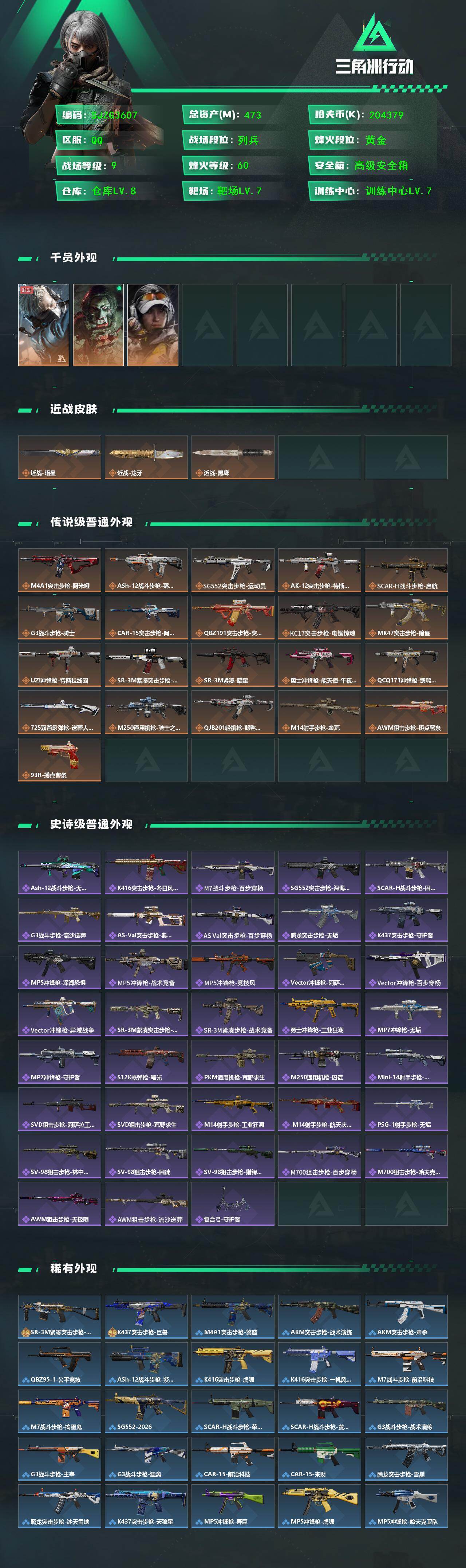 SJZEY442366三角洲行动账号详情图2